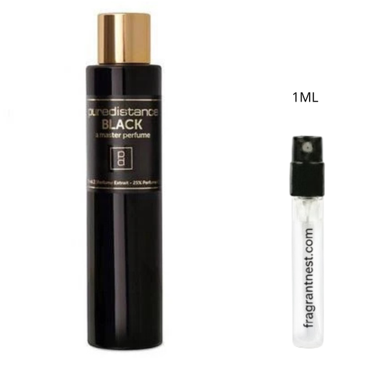 Puredistance Black Pure Perfume Extrait Travel Spray | Sample Fragrant Nest 1mL Sample (15 Sprays)