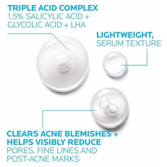 La Roche-Posay Effaclar Salicylic Acid Acne Treatment Serum 1.0 oz Acne Treatment Serum Pasteur Pharmacy