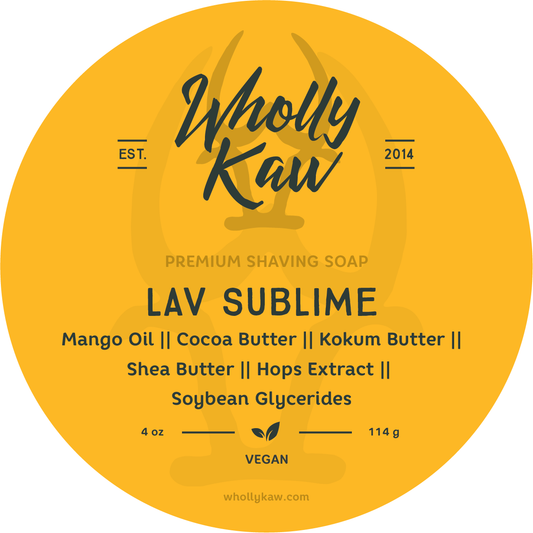 Wholly Kaw Lav Sublime Shaving Collection Shaving Set Pasteur Pharmacy Vegan Shaving Soap 4 oz