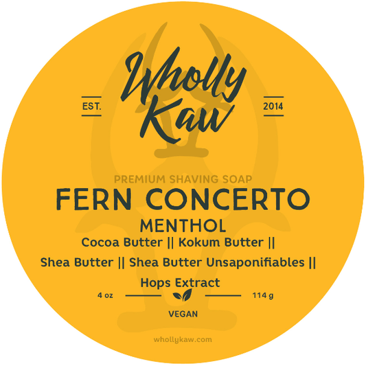 Wholly Kaw Fern Concerto Shaving Collection Shaving Set Pasteur Pharmacy Vegan Shaving Soap 4 oz