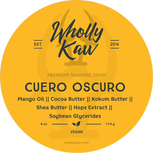 Wholly Kaw Cuero Oscuro Shaving Collection Shaving Set Pasteur Pharmacy Vegan Shaving Soap 4 oz