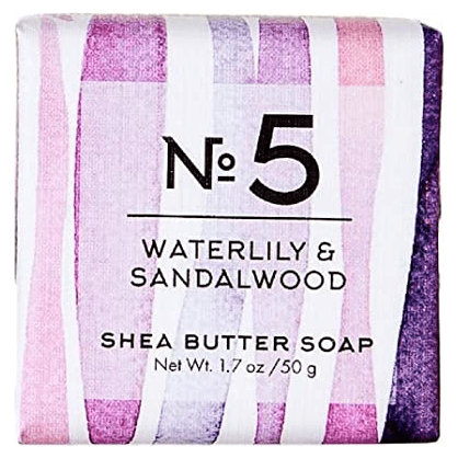 Via Mercato Nro. 5 Shea Butter Soap (Waterlily & Sandalwood) 1.7oz Shea Butter Soap Pasteur Pharmacy