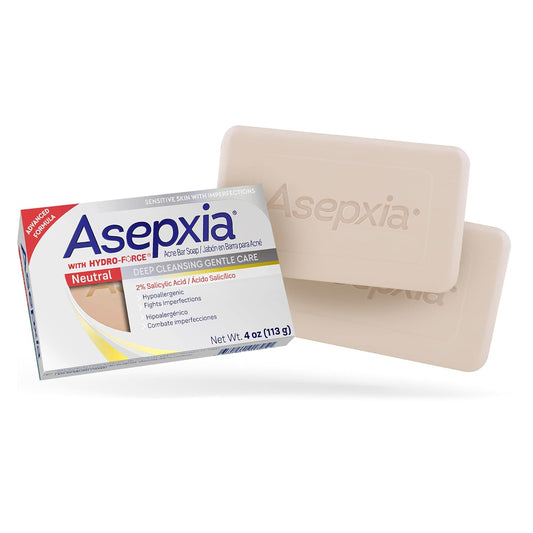 Asepxia Acne Treatment Neutral Hypoallergenic Bar Soap 4 oz Skin Care Pasteur Pharmacy