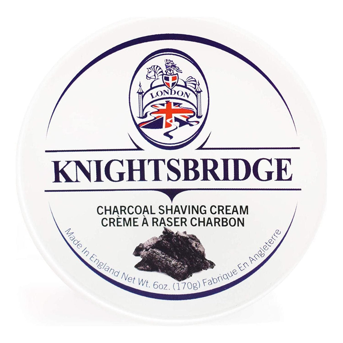 Knightsbridge Charcoal Shaving Cream 170g