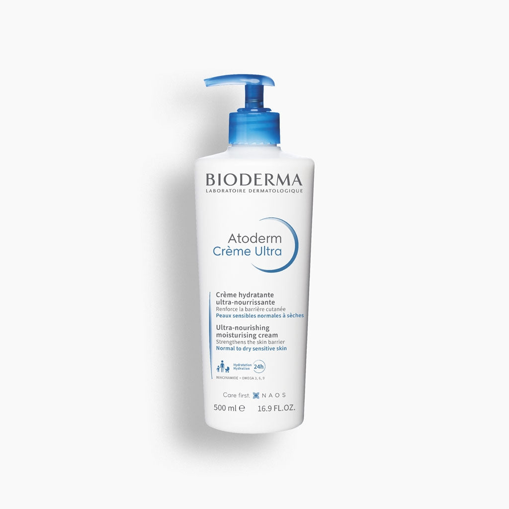 Bioderma Atoderm Ultra- Nourishing Moisturizing Cream Normal To Dry Sensitive Skin 500ml Moisturizer Pasteur Pharmacy
