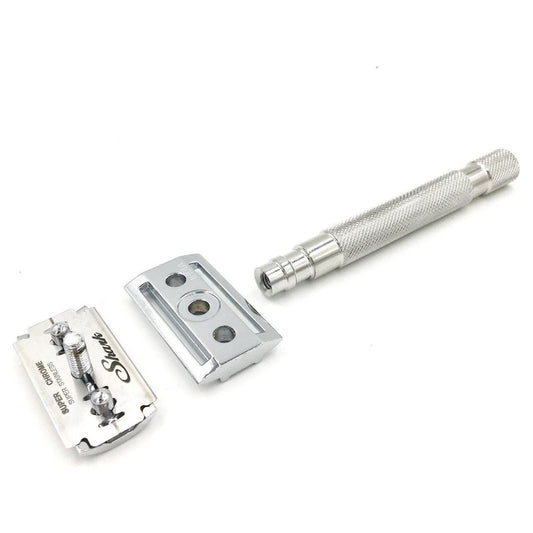Parker 64S Stainless Steel Handle With Closed Comb Head Safety Razor Safety Razor Pasteur Pharmacy