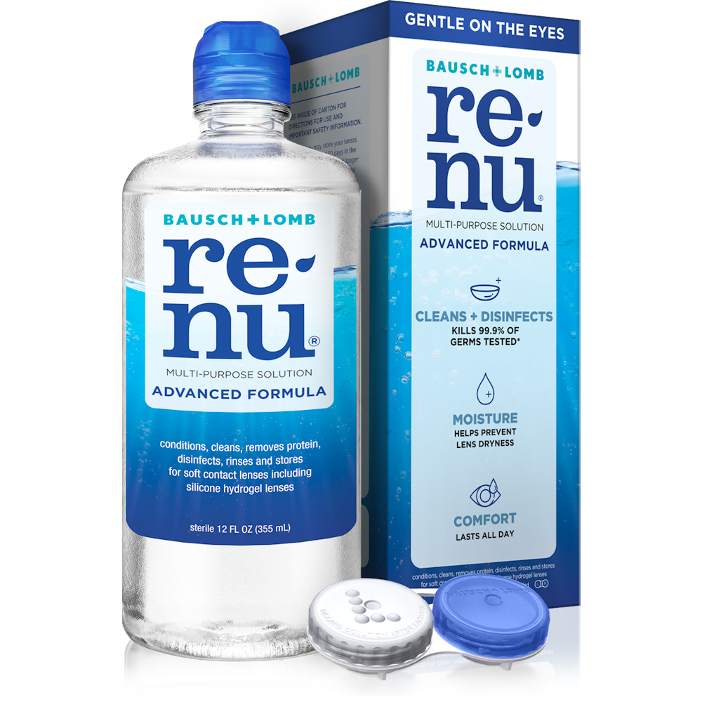 ReNu Bausch + Lomb Advanced Triple Disinfect Formula Multi-Purpose Eye Contact Lens Solution, 12 Fl Oz Health & Beauty Pasteur Pharmacy