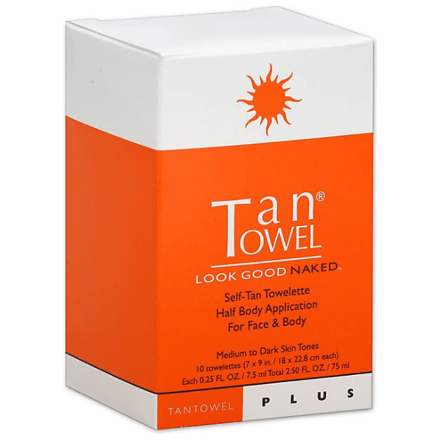 Tan Towel Half Body Self-Tan Towelettes - Dark 10 pack Self-Tan Towelettes Pasteur Pharmacy