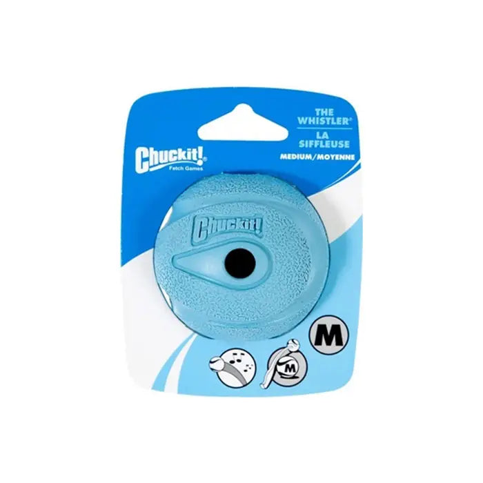 Chuckit! Balle pour chien Whistler, jouet sifflant à haut rebond, taille moyenne