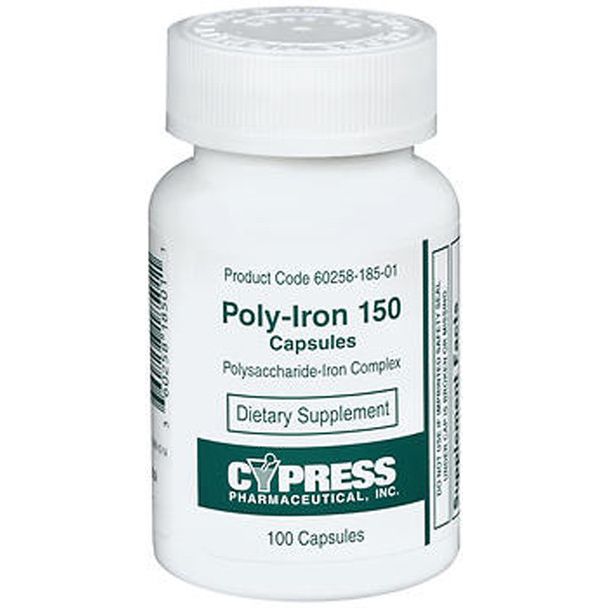 Poly Iron Cp 150 Mg 100 Vitamins & Supplements Pasteur Pharmacy