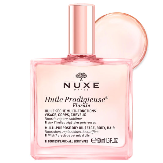 Nuxe Huile Prodigieuse Florale Multi-Purpose Dry Oil & Shower Gel Set - Nourishing Botanical Skincare & Haircare