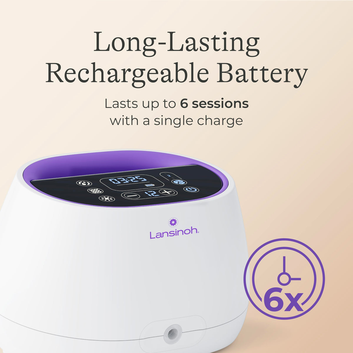 Lansinoh Compact Single Electric Breast Pump - Portable, Adjustable Vacuum, Rechargeable