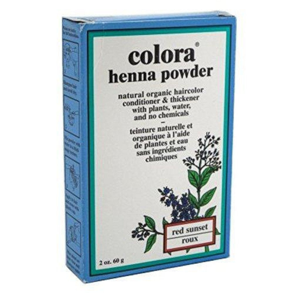 Colora Henna Powder Hair Color Red Sunset 2 Oz Hair Color Pasteur Pharmacy