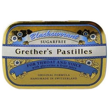 Grether's Pastilles Blackcurrant Sugar-free 24 Lozenges Lozenges Pasteur Pharmacy