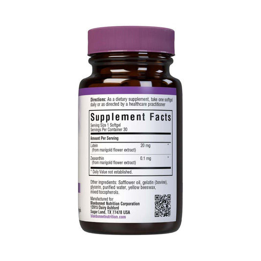 BlueBonnet Lutein Softgels, 20 mg, 30 Count Dietary Supplements Pasteur Pharmacy