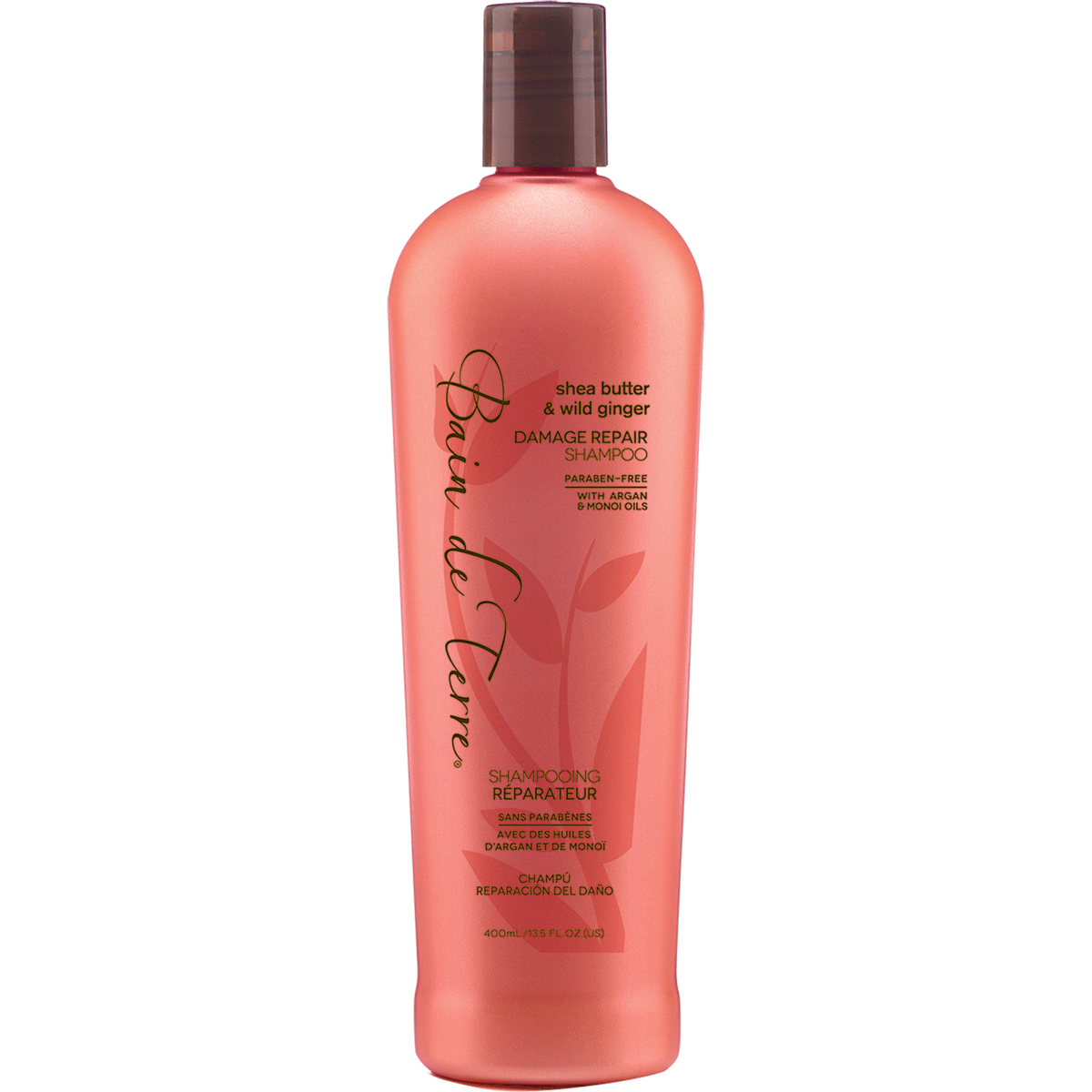 Bain De Terre Shea Butter & Wild Ginger Damage Repair Shampoo 13.5 fl oz