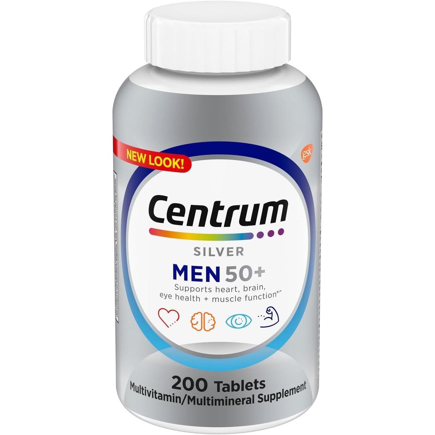 Centrum Silver Men 50+ Multivitamin Dietary Supplement Tablets - 200ct Vitamins & Supplements Pasteur Pharmacy