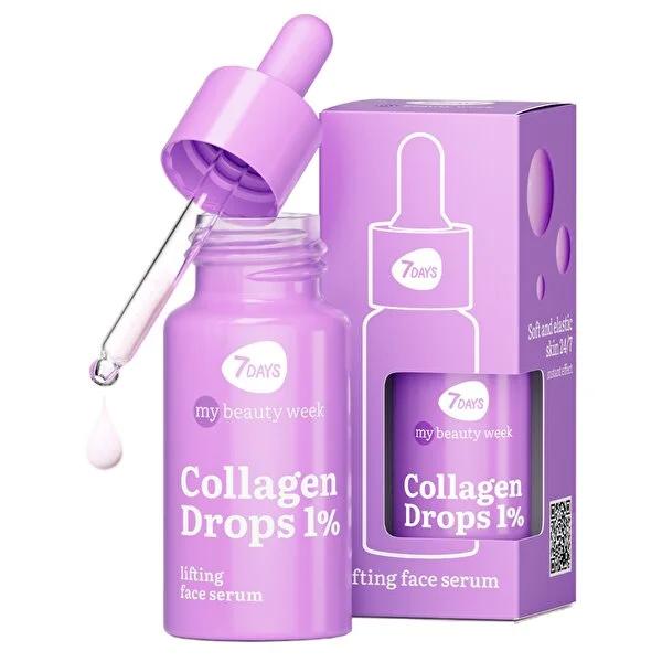7Days My Beauty Week: Collagen Face Serum - Anti-Aging & Lifting Collagen Drops for Wrinkle Reduction, Skin Firmness & Youthful Glow (20ml / 0.68 fl oz)