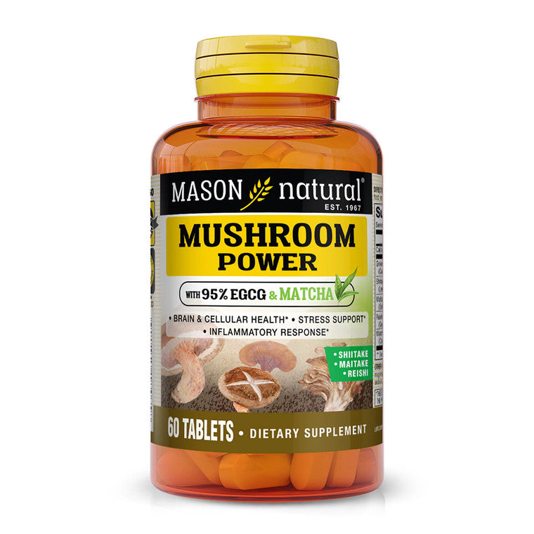 Mason Natural Mushroom Power 60 Tablets Vitamins & Supplements Pasteur Pharmacy