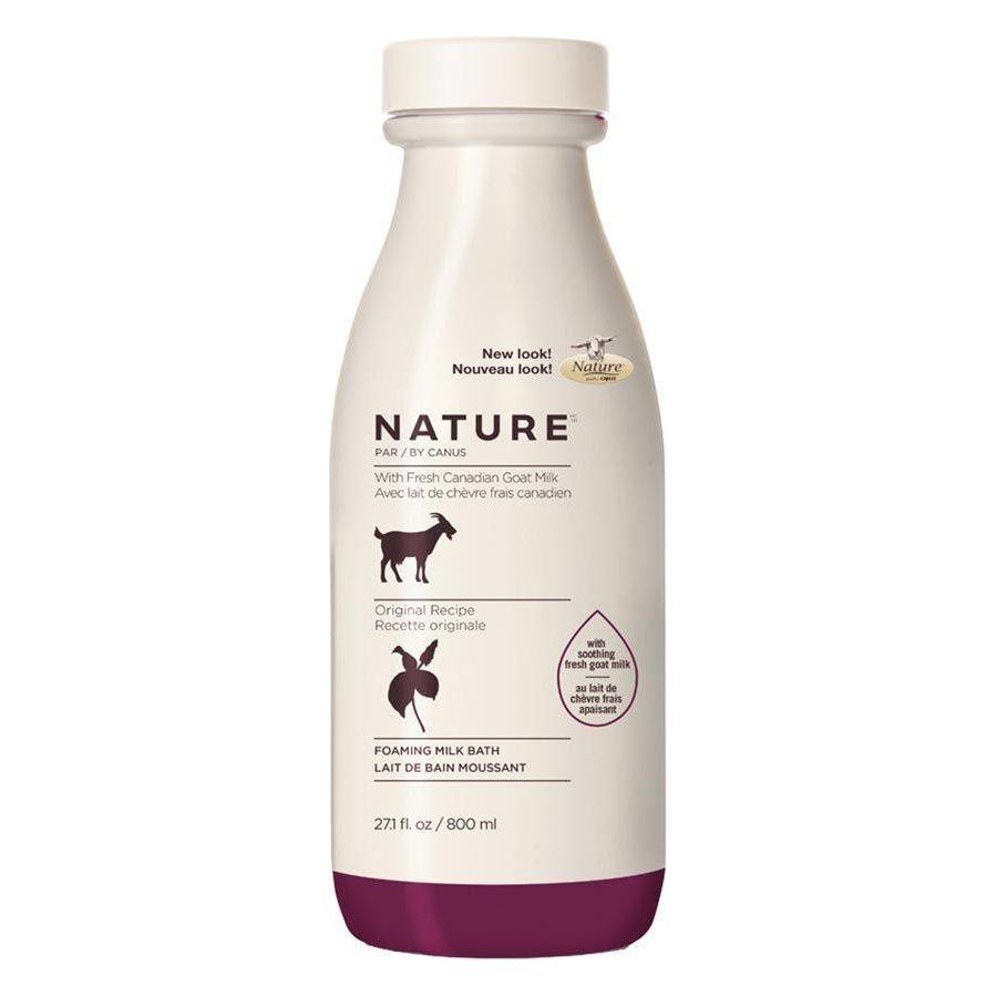 Canus Nature Foaming Milk Bath with Fresh Canadian Goat Milk Original Recipe 27.1 Oz Bath Pasteur Pharmacy