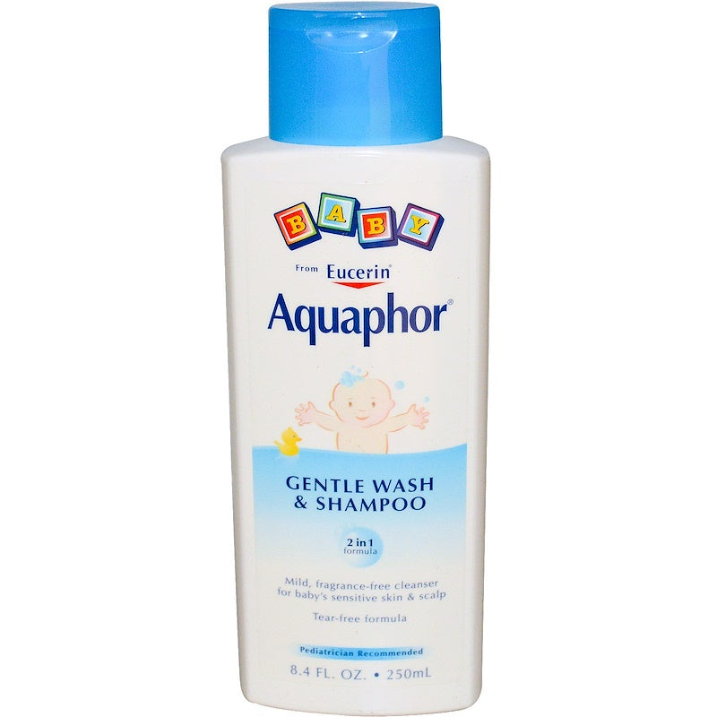 Aquaphor Baby Gentle Wash And Hair Shampoo 2 In 1 Formula - 8.4 Oz Shampoo Pasteur Pharmacy