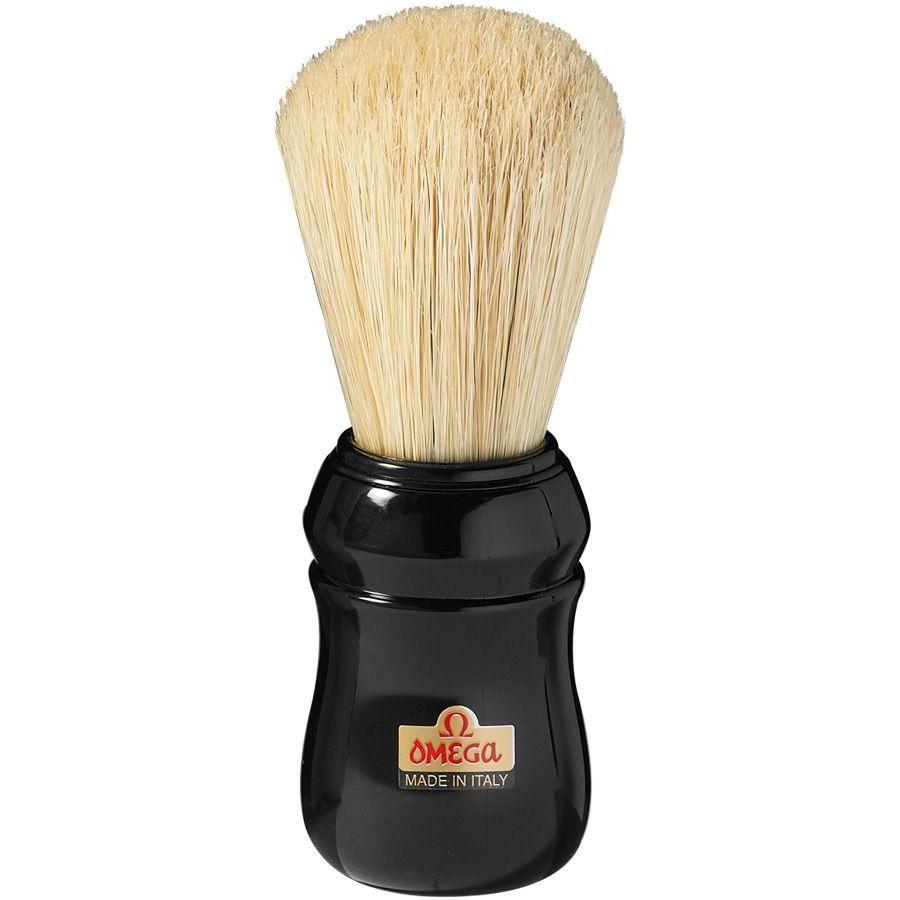 Omega Boar Bristle Shaving Brush Variable Color ( Red White Black) Handle #10049 Shaving Brush Pasteur Pharmacy