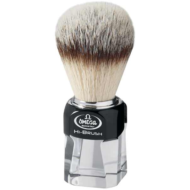 Omega Hi-Brush Synthetic Shaving Brush Transparent 0140634 Shaving Brush Pasteur Pharmacy
