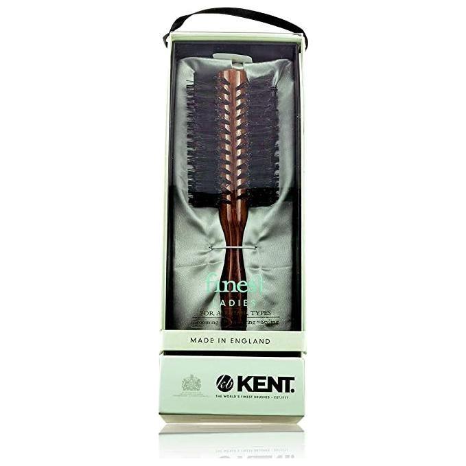 Brosse à cheveux Kent DA2 Radial Danta Wood en poils noirs naturels, taille moyenne