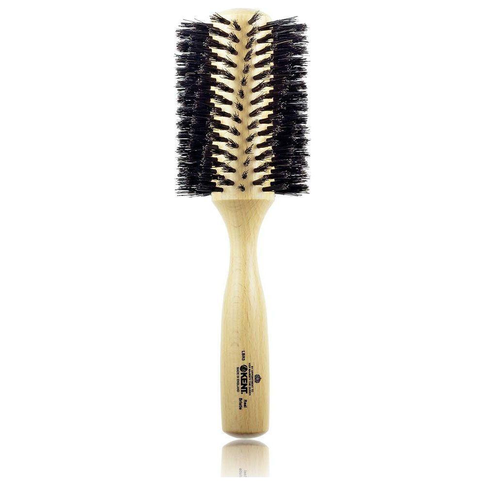 Kent LBR3 Finest Ladies Large Radial Pure Black Bristle Hair Brush Hair Brush Pasteur Pharmacy