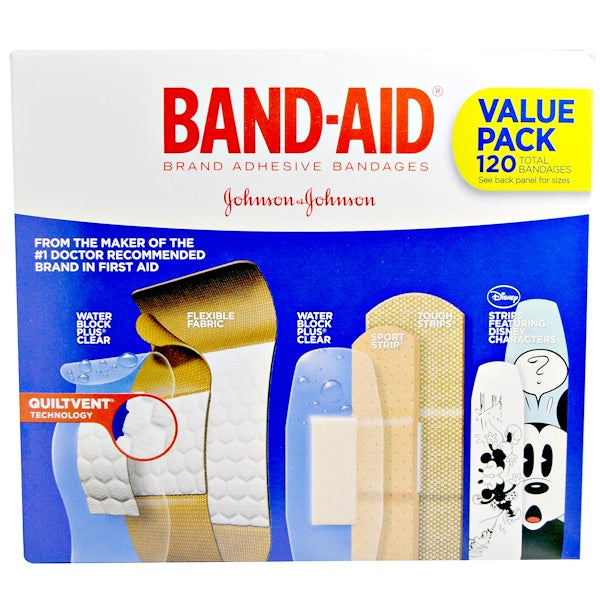 Band-Aid Brand Bandages, Adhesive, Assorted Sizes, Family Pack