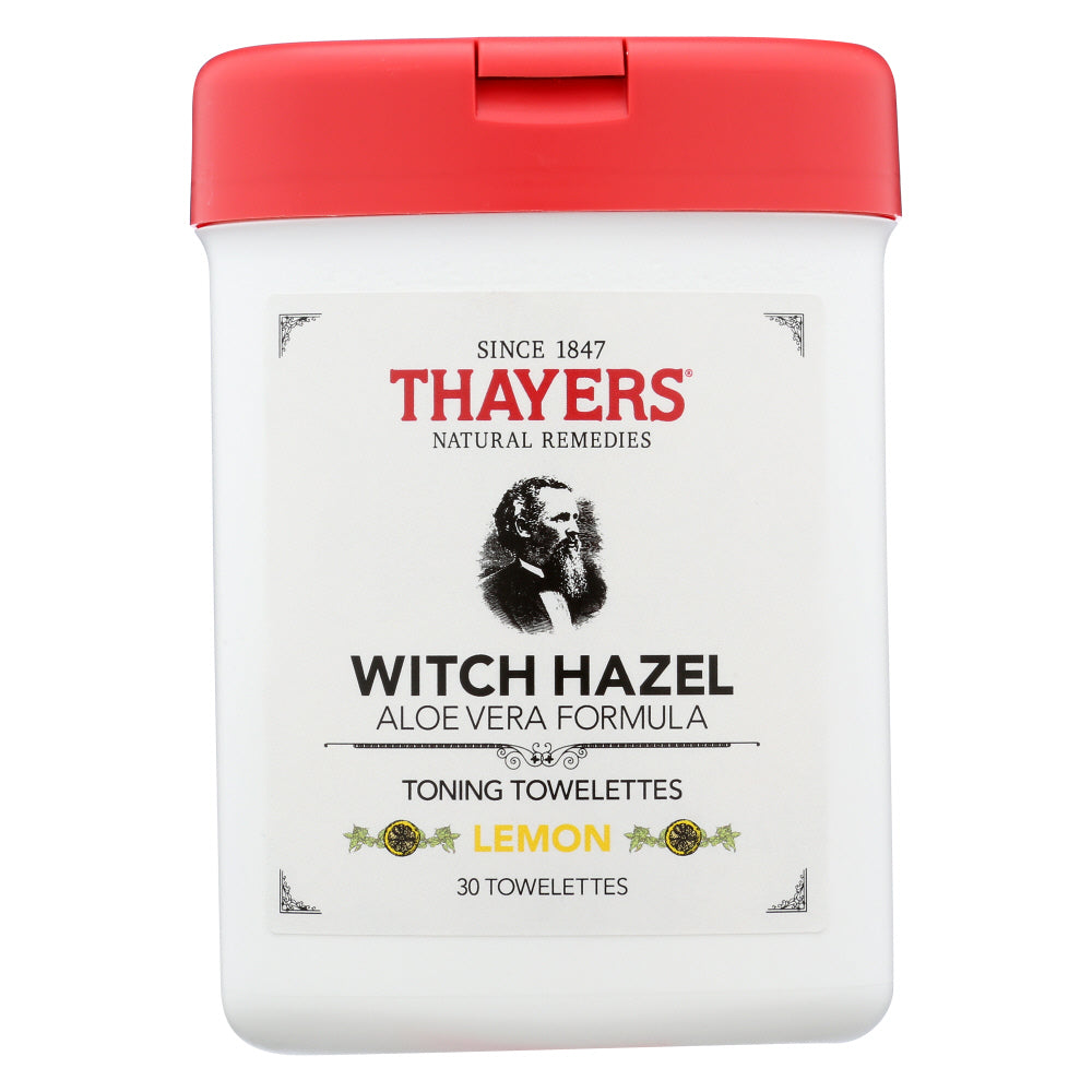 Thayers Witch Hazel Toning Towelettes Lemon Toners Pasteur Pharmacy