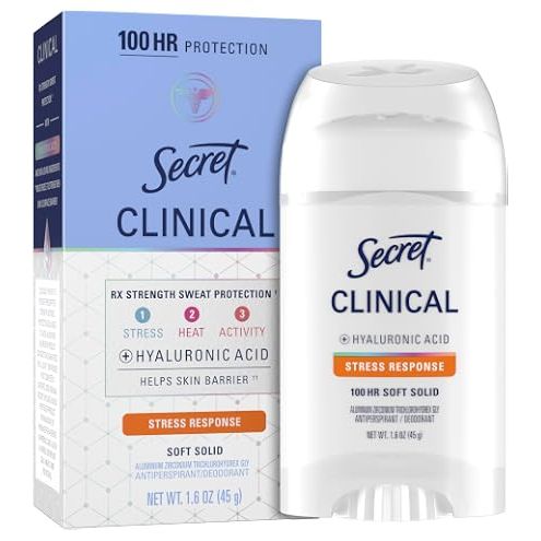 Antitranspirant et déodorant Secret Clinical Strength Invisible Solid pour femmes - Stress Response - 45 g