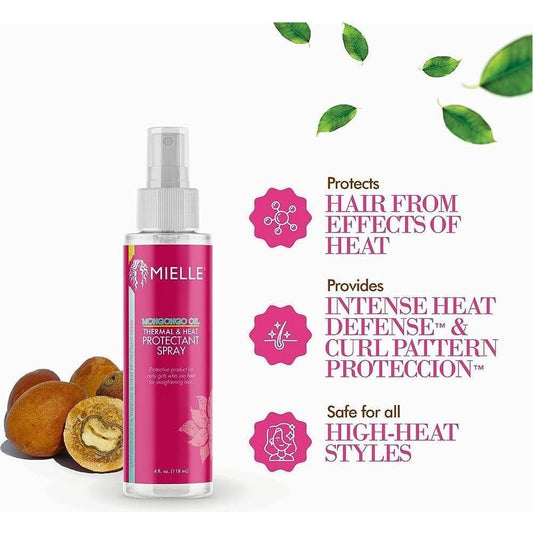 Mielle Mongongo Oil Thermal & Heat Protectant Spray 4oz Heat Protectant Spray Pasteur Pharmacy