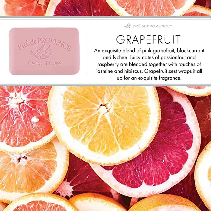 Pre De Provence Graperfruit Shea Butter Enriched Vegetable Soap 150g Bar Soap Pasteur Pharmacy