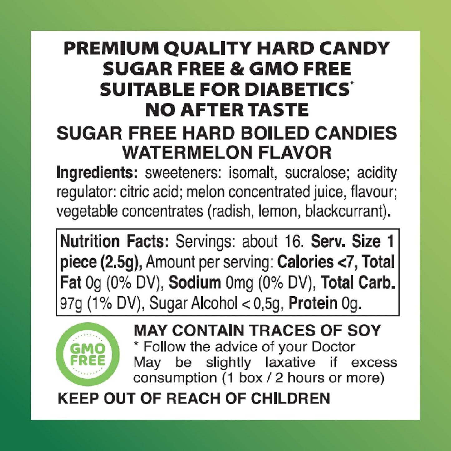 Swiss Imports Melon Sugarfree Candy Bonbons - 1.4oz Sugarfree Candy Pasteur Pharmacy