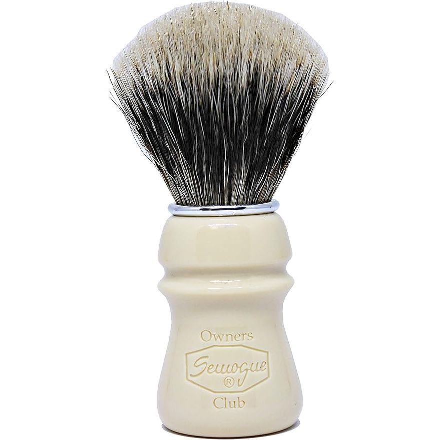Semogue Owners Club Soc Taj Resin Finest 2 Band Badger Shave Brush Shaving Brush Pasteur Pharmacy