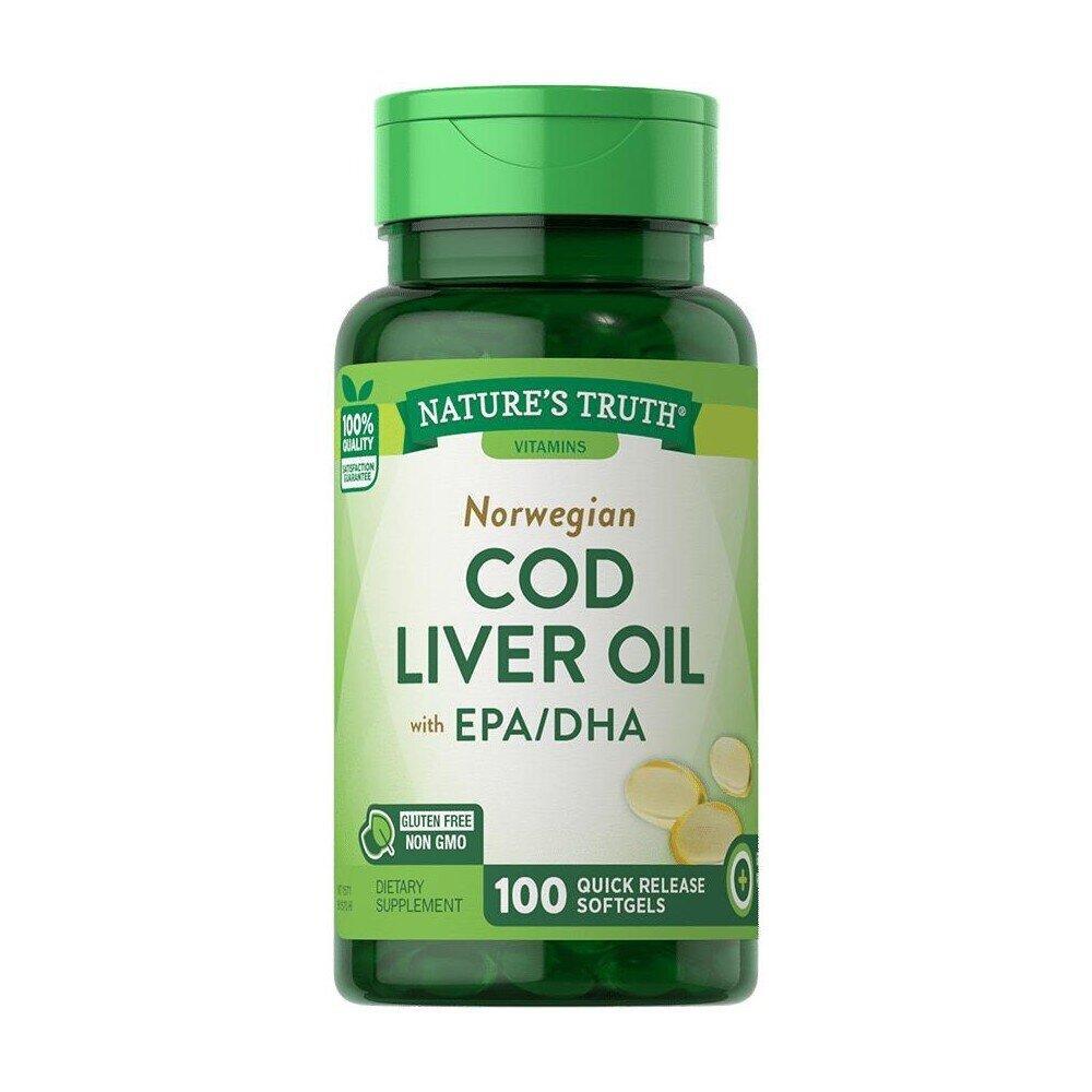 Nature's Truth Norwegian Cod Liver Oil With EPA / DHA Vitamins & Supplements Pasteur Pharmacy
