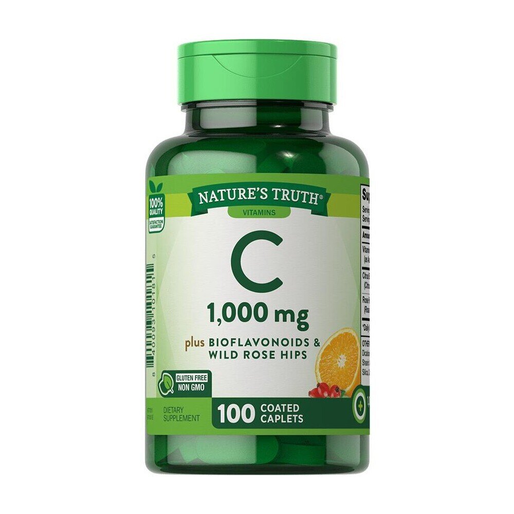 Nature's Truth Vitamin C 1000 Mg 100 Ct Vitamins & Supplements Pasteur Pharmacy
