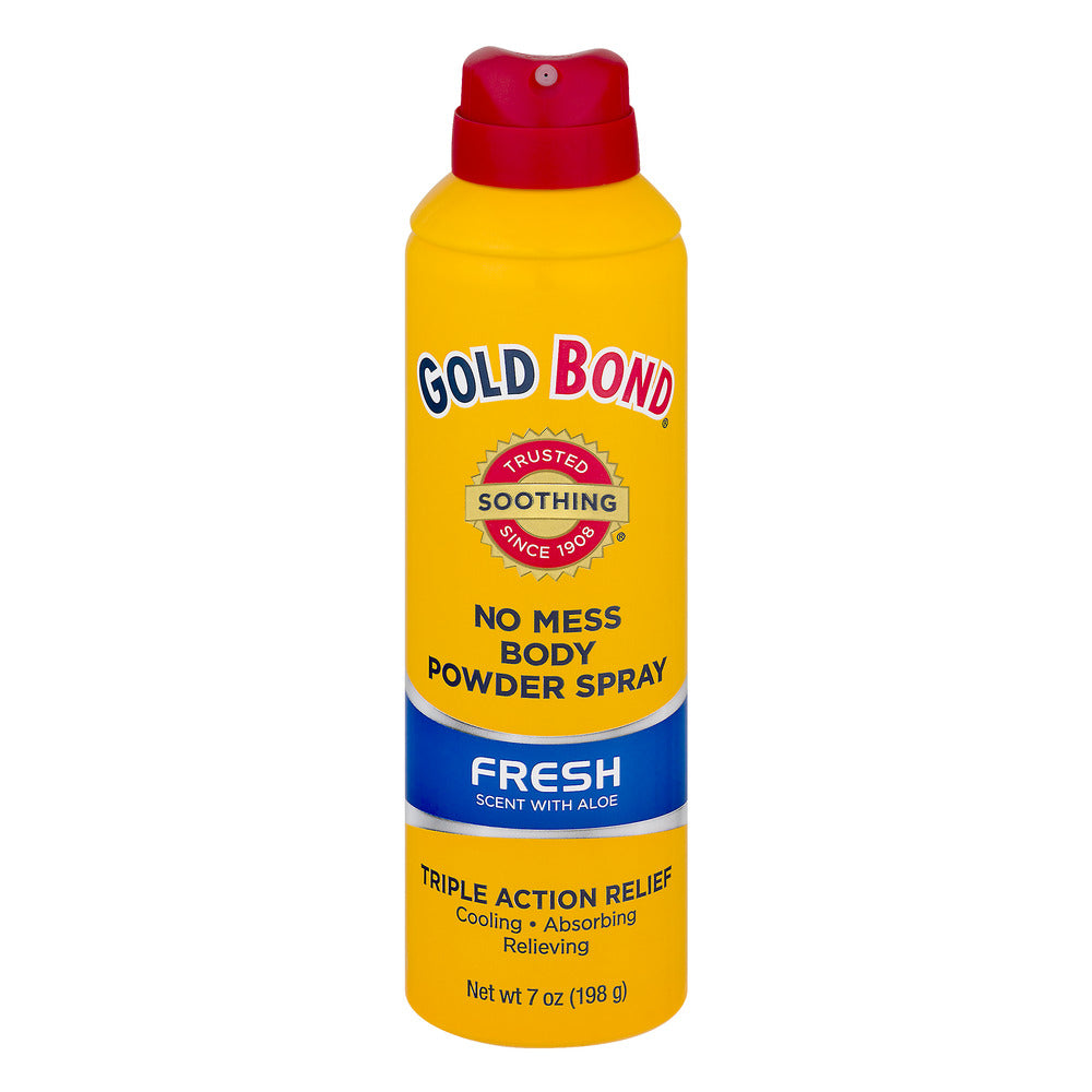 Gold Bond No Mess Fresh Scent With Aloe Body Powder Spray 7 Oz