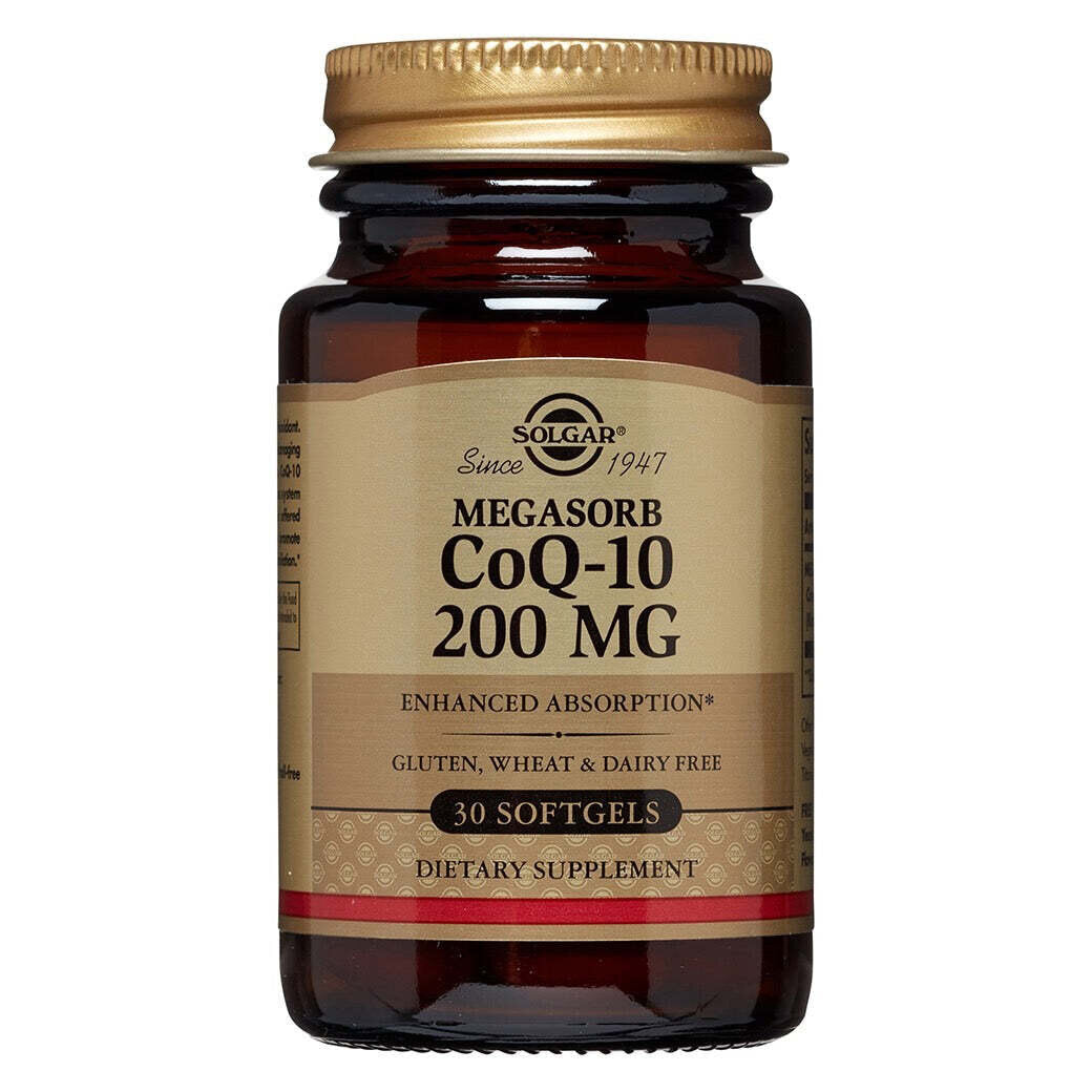 Solgar Megasorb CoQ-10, 200 Mg, 30 SoftGels Vitamins & Supplements Pasteur Pharmacy