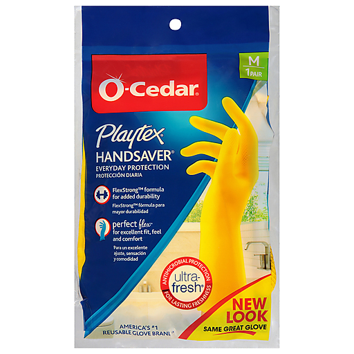 Guantes O-Cedar Playtex Hand Saver, uso diario, tamaño mediano
