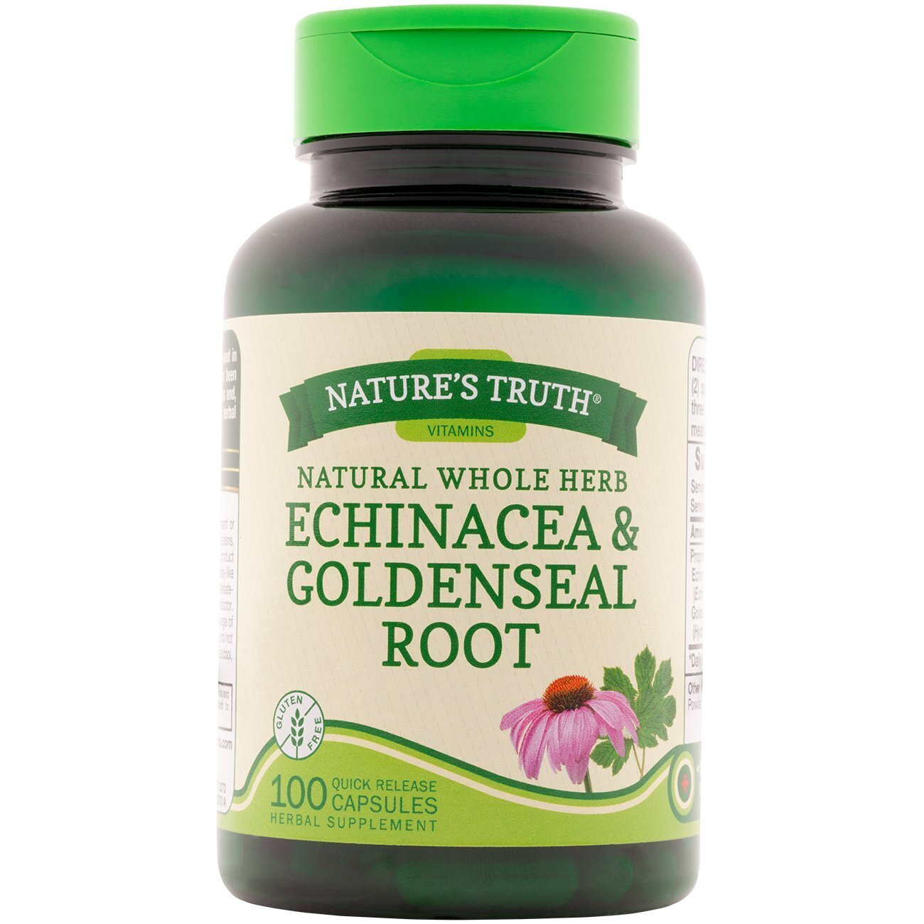Nature's Truth Whole Herb Echinacea & Goldenseal Root Capsules Vitamins & Supplements Pasteur Pharmacy