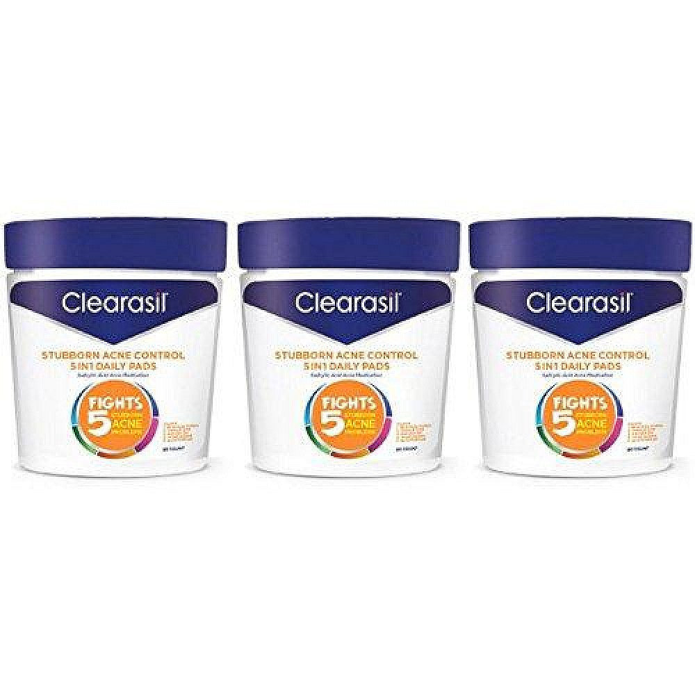 Clearasil Ultra Stubborn Acne Control 5 In 1 Daily Pads 90 Count Jar Health & Beauty Pasteur Pharmacy