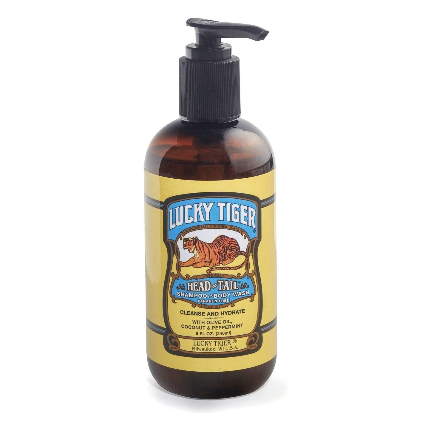 Lucky Tiger Shampoo and Body Wash 8oz Shampoo and Body Wash Pasteur Pharmacy