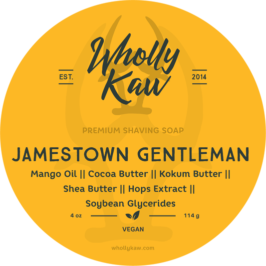Wholly Kaw Jamestown Gentleman Shaving Collection Shaving Set Pasteur Pharmacy Vegan Shaving Soap 4 oz