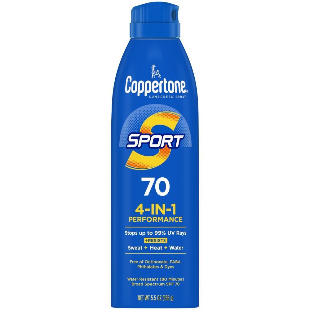 Coppertone Sport Broad Spectrum SPF 70 Sunscreen Spray 5.5 Oz Sunscreen Pasteur Pharmacy