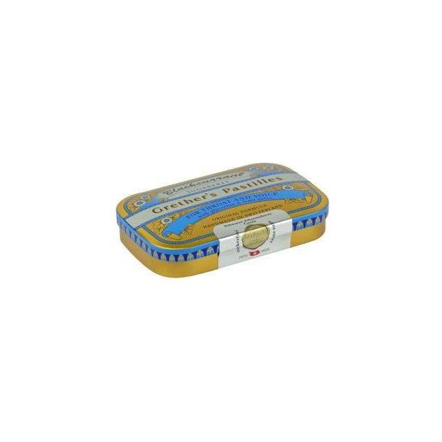Pastilles Grether's Cassis sans sucre 60 g