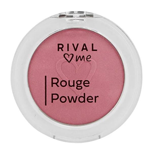 Rival Loves Me Vegan Blush No:03 Pink Grapefruit - Dermatologically Tested, Portable Compact Makeup for Healthy Glow