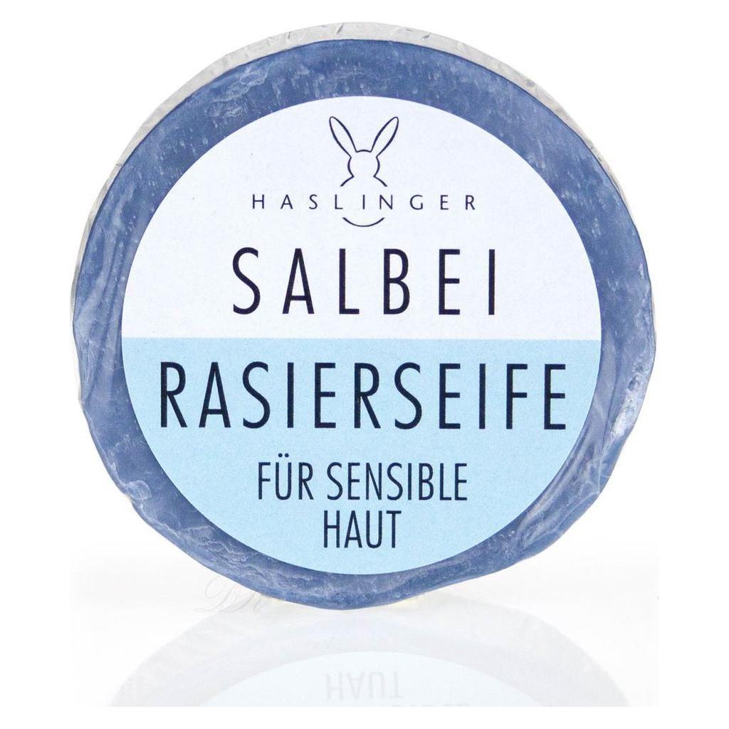 Haslinger Shaving Soap With Sage For Sensitive Skin 60g Shaving Soap Pasteur Pharmacy