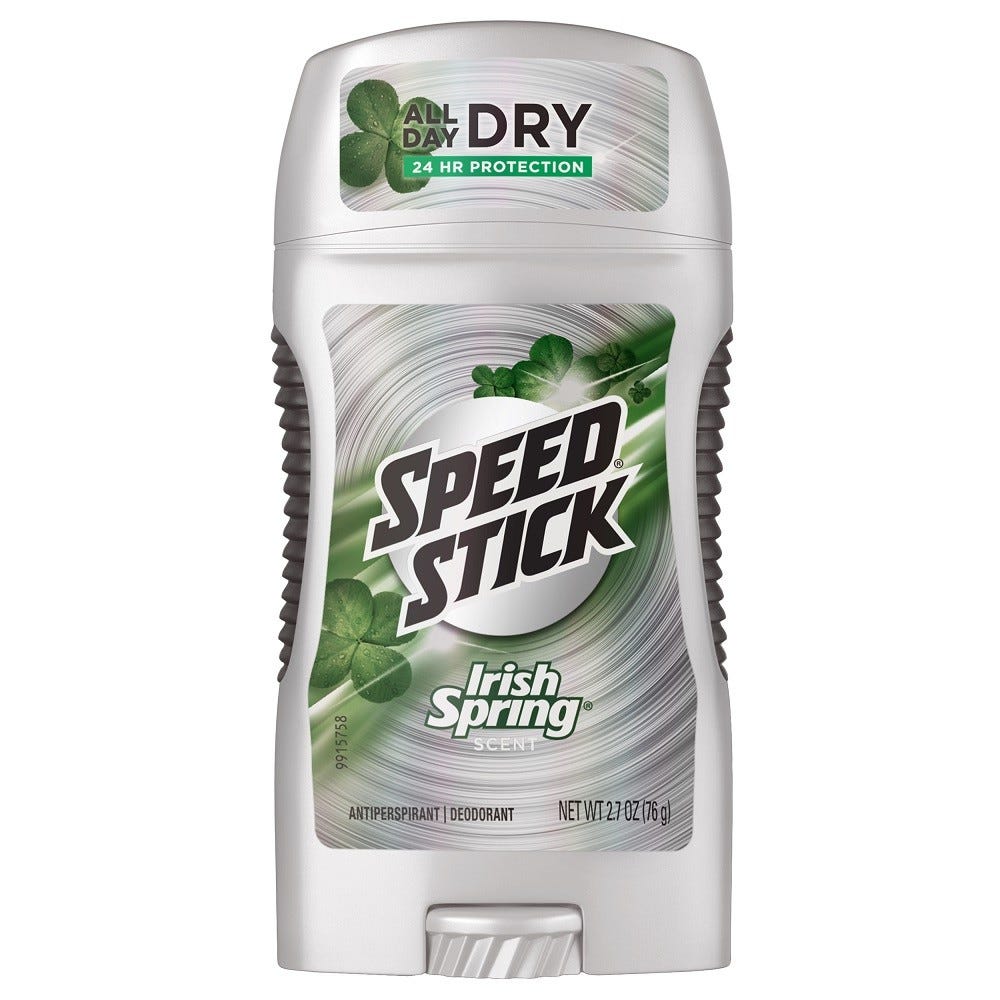 Speed Stick Original Irish Spring Antiperspirant Deodorant 2.7 Oz Deodorant Pasteur Pharmacy